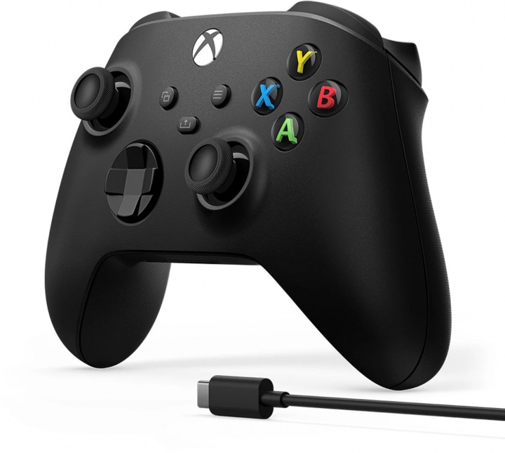 Microsoft Xbox Trådlös Handkontroll Gen 9 inklusive Kabel För Windows 10, Svart i gruppen Elektronikk / TV-spill & tilbehør / Xbox Series X hos TP E-commerce Nordic AB (38-98086)