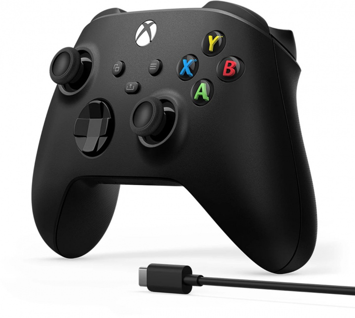 Microsoft Xbox Wireless Controller Gen 9 inkludert kabel for Windows 10, svart i gruppen Elektronikk / TV-spill & tilbehør / Xbox One / Tilbehør hos TP E-commerce Nordic AB (38-98086)