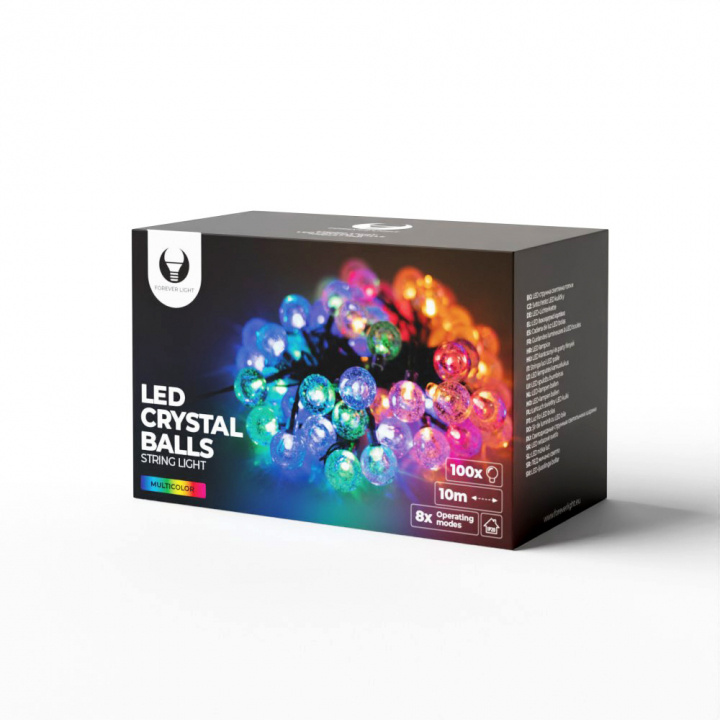 LED String 10m 100 lyskuler, flerfarget i gruppen Elektronikk / Lys / LED sløyfer hos TP E-commerce Nordic AB (38-98128)