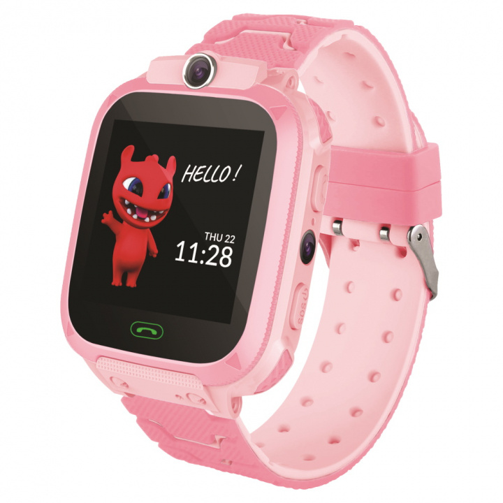 Maxlife Smartwatch för barn, Rosa i gruppen SPORT, FRITID & HOBBY / Smartwatch og Aktivitetsmålere / Smartwatch for barn hos TP E-commerce Nordic AB (38-98140)