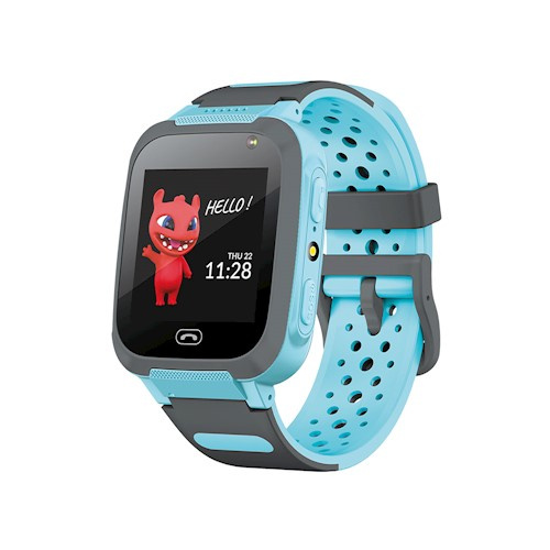 Maxlife Smartwatch med silikonarmband för barn, Blå, 2G i gruppen SPORT, FRITID & HOBBY / Smartwatch og Aktivitetsmålere / Smartwatch for barn hos TP E-commerce Nordic AB (38-98141)