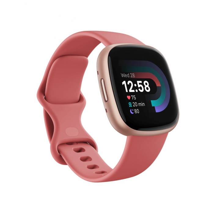 Fitbit Versa 4 Rosa/Koppar i gruppen SPORT, FRITID & HOBBY / Smartwatch og Aktivitetsmålere / Smartwatches hos TP E-commerce Nordic AB (38-98156)