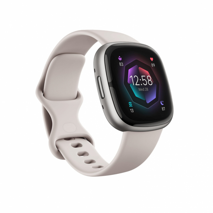 Fitbit Sense 2, Hvit/Platina i gruppen SPORT, FRITID & HOBBY / Smartwatch og Aktivitetsmålere / Smartwatches hos TP E-commerce Nordic AB (38-98158)