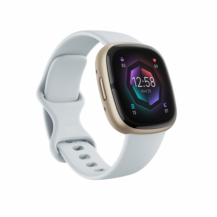 Fitbit Sense 2, Blue Mist/Soft Gold i gruppen SPORT, FRITID & HOBBY / Smartwatch og Aktivitetsmålere / Smartwatches hos TP E-commerce Nordic AB (38-98159)