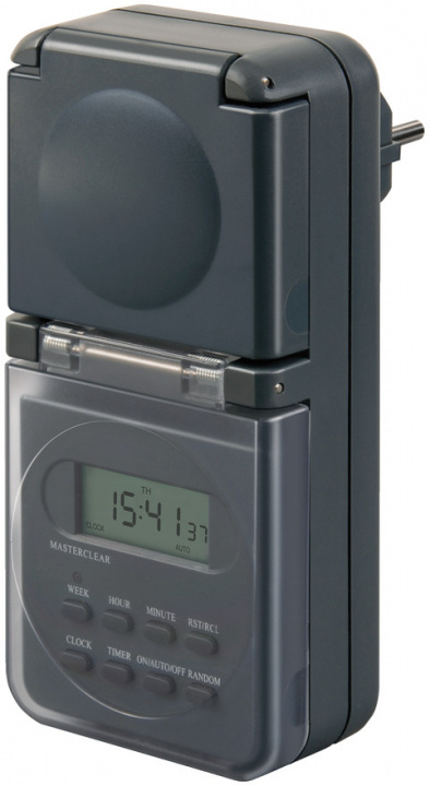 Brennenstuhl Digital timer for utendørs bruk, svart i gruppen HJEM, HUS OG HAGE / El og belysning / Timer hos TP E-commerce Nordic AB (38-98163)