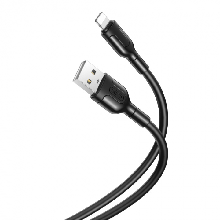 XO NB212 - USB til Lightning-kabel, Hurtiglading (2,1A), 1m i gruppen SMARTTELEFON & NETTBRETT / Ladere og Kabler / Kabler / Kabler Lightning hos TP E-commerce Nordic AB (38-98174)