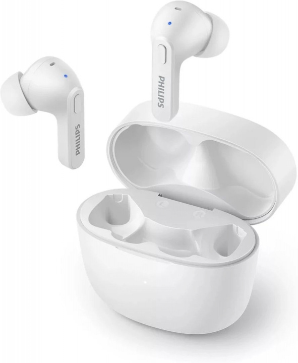 Philips True Wireless-hodetelefoner TAT2206WT, hvit i gruppen Elektronikk / Lyd & Bilde / Hodetelefoner & Tilbehør / Hodetelefoner hos TP E-commerce Nordic AB (38-98216)