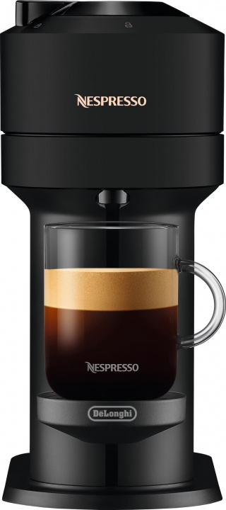 Nespresso Vertuo Next kaffemaskin fra DeLonghi, matt svart i gruppen HJEM, HUS OG HAGE / Husholdningsapparater / Kaffe og espresso / Espressomaskiner hos TP E-commerce Nordic AB (38-98237)
