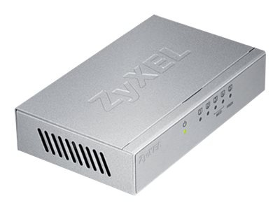 Zyxel GS-105B Switch 5-port Gigabit, Metall & Silver i gruppen Datautstyr / Nettverk / Switcher / 10/100/1000Mbps hos TP E-commerce Nordic AB (38-98260)