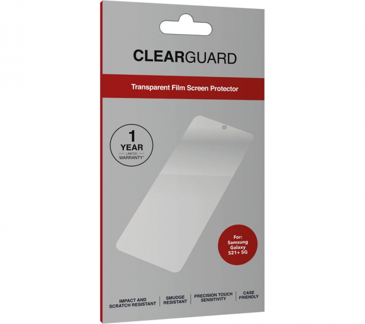 Clearguard Samsung Galaxy S21 Plus skjermbeskytter i gruppen SMARTTELEFON & NETTBRETT / Mobilbeskyttelse / Samsung hos TP E-commerce Nordic AB (38-98265)