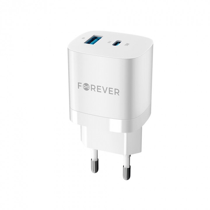 Vegglader for hurtiglading 33 W, USB og USB-C i gruppen SMARTTELEFON & NETTBRETT / Ladere og Kabler / Vegglader / Vegglader USB hos TP E-commerce Nordic AB (38-98281)