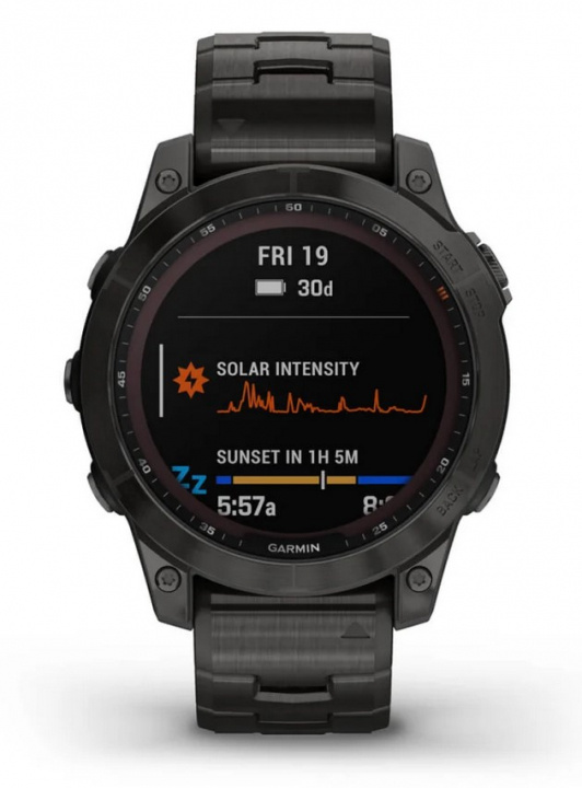 Garmin Fenix 7X Solar, Grå i gruppen SPORT, FRITID & HOBBY / Smartwatch og Aktivitetsmålere / Smartwatches hos TP E-commerce Nordic AB (38-98386)