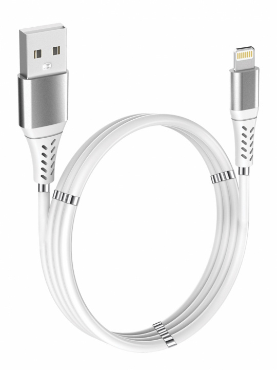 GadgetMonster Magnetisk lynladekabel, 2,4 A, 1 m i gruppen SMARTTELEFON & NETTBRETT / Ladere og Kabler / Kabler / Kabler Lightning hos TP E-commerce Nordic AB (38-98432)