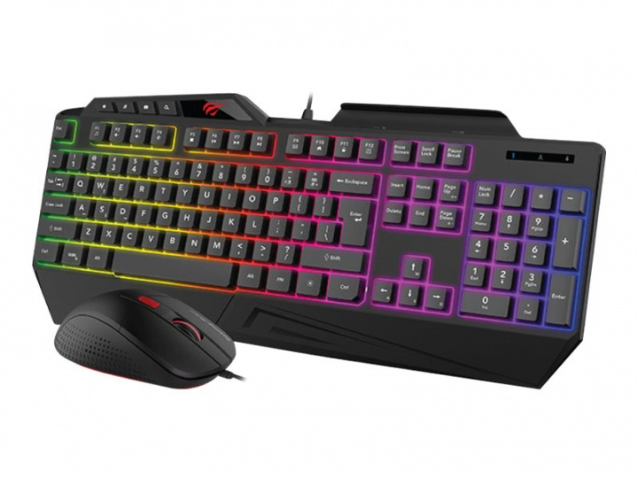 Havit Bundle med mekaniskt tangentbord, rgb-mus och löstagbart handledsstöd i gruppen Datautstyr / GAMING / Tastatur hos TP E-commerce Nordic AB (38-98465)