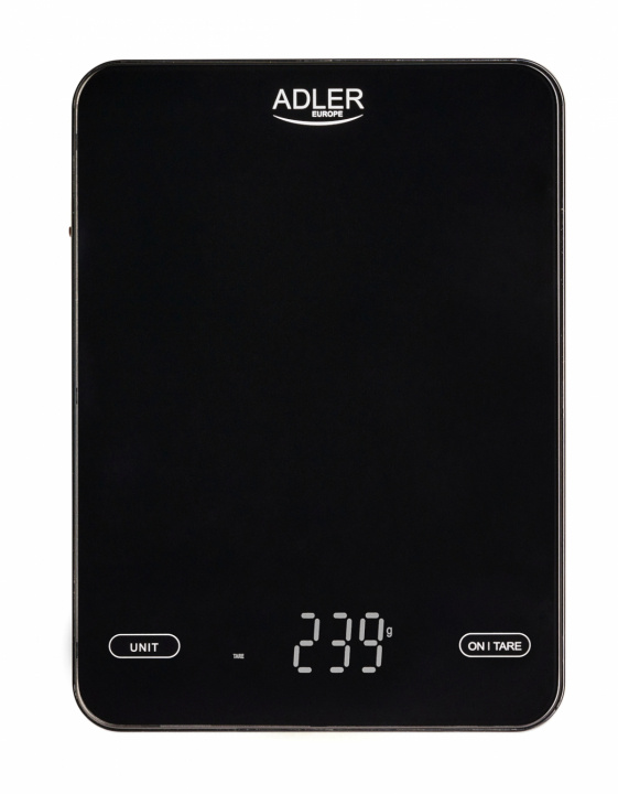 Adler AD 3177b Kitchen scale 10kg USB charged, Black i gruppen HJEM, HUS OG HAGE / Kjøkkenutstyr / Kjøkken Scales hos TP E-commerce Nordic AB (38-98480)
