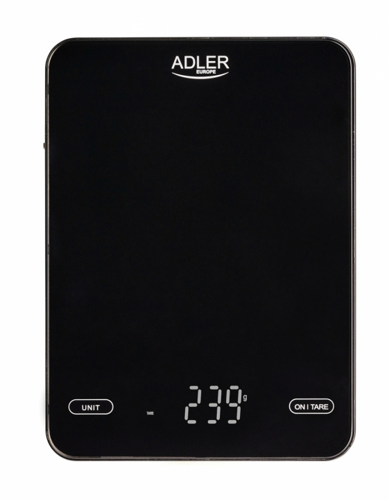 Adler AD 3177b Kjøkkenvekt 10 kg, USB-lading, svart i gruppen HJEM, HUS OG HAGE / Kjøkkenutstyr / Kjøkken Scales hos TP E-commerce Nordic AB (38-98480)