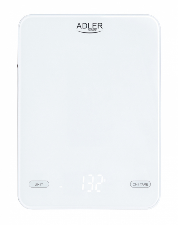 Adler AD 3177w Kitchen scale 10kg USB charged, White i gruppen HJEM, HUS OG HAGE / Kjøkkenutstyr / Kjøkken Scales hos TP E-commerce Nordic AB (38-98481)
