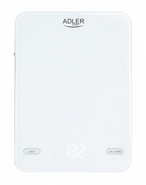 Adler AD 3177w Kjøkkenvekt 10 kg, USB-lading, hvit i gruppen HJEM, HUS OG HAGE / Kjøkkenutstyr / Kjøkken Scales hos TP E-commerce Nordic AB (38-98481)