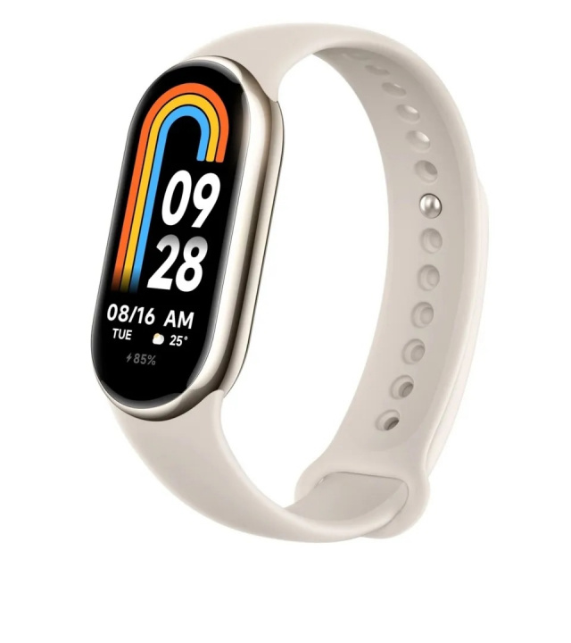 Xiaomi Smart Band 8, Champagne i gruppen SPORT, FRITID & HOBBY / Smartwatch og Aktivitetsmålere / Aktivitetsmålere hos TP E-commerce Nordic AB (38-98506)