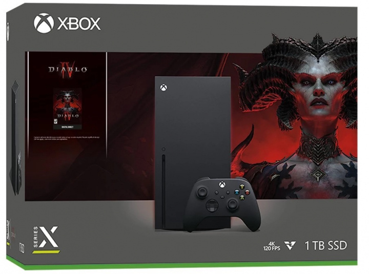 Microsoft Xbox Series X 1TB inkl. Diablo IV i gruppen Elektronikk / TV-spill & tilbehør / Xbox Series X hos TP E-commerce Nordic AB (38-98562)