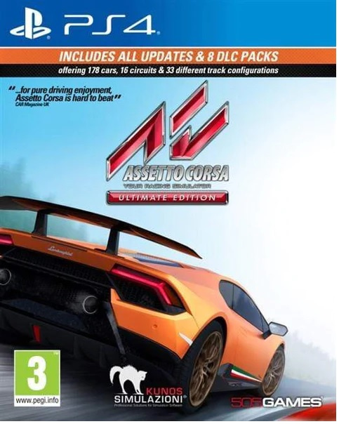 Assetto Corsa: Ultimate Edition (PS4) i gruppen Elektronikk / TV-spill & tilbehør / Sony PlayStation 4 hos TP E-commerce Nordic AB (38-98601)