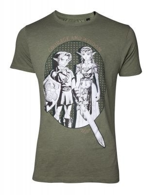 T-skjorte Legenden om Zelda - Link og prinsesse Zelda, XL i gruppen SPORT, FRITID & HOBBY / Tilbehør / T-shirts hos TP E-commerce Nordic AB (38-98618)