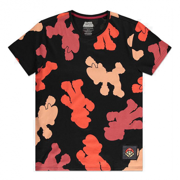 Difuzed Nintendo Super Mario AOP T-skjorte for menn, S i gruppen SPORT, FRITID & HOBBY / Tilbehør / T-shirts hos TP E-commerce Nordic AB (38-98686)