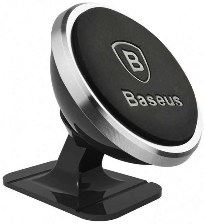 Baseus Magnetisk mobilhållare till bilen eller skrivbordet, Svart/silver i gruppen Bil / Bilholder / Bilholdere smarttelefon hos TP E-commerce Nordic AB (38-98726)