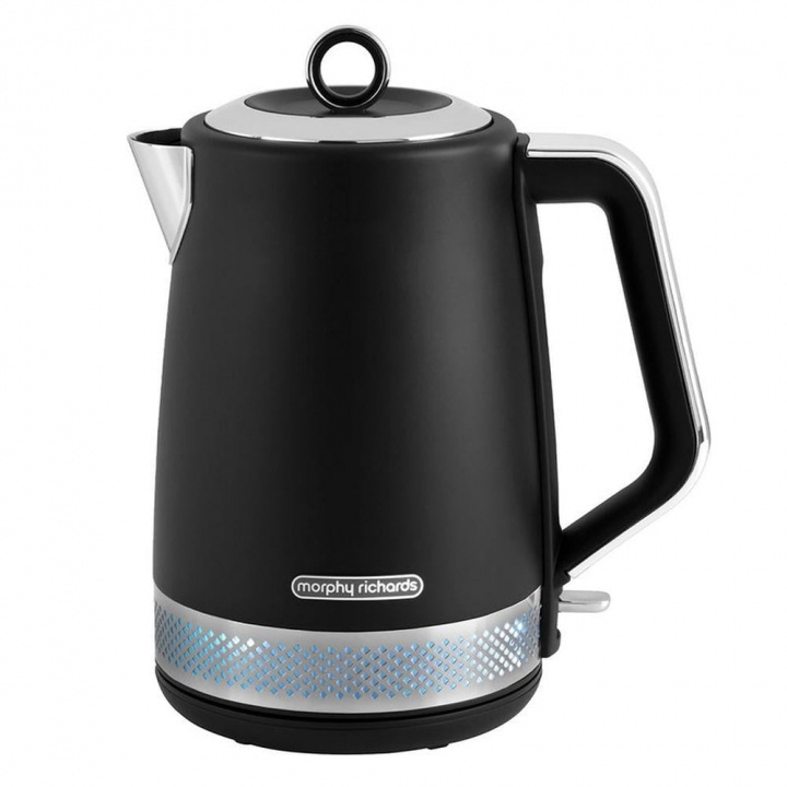 Morphy Richards Illumination vannkoker 1,7 l, svart i gruppen HJEM, HUS OG HAGE / Husholdningsapparater / Vann og juice / Vannkokere hos TP E-commerce Nordic AB (38-98732)
