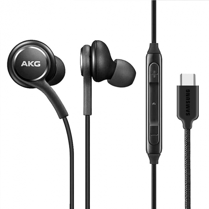 Samsung GH59-15252A USB-C-hodetelefoner (Sound By AKG) - svart, bulk i gruppen Elektronikk / Lyd & Bilde / Hodetelefoner & Tilbehør / Hodetelefoner hos TP E-commerce Nordic AB (38-98768)
