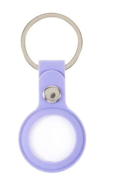 Silikonholder for AirTag med nøkkelring, Lilla i gruppen SMARTTELEFON & NETTBRETT / Annet tilbehør / Annet hos TP E-commerce Nordic AB (38-98811)
