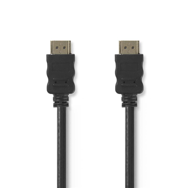 Nedis High Speed ​​HDMI ™ kabel med Ethernet | HDMI ™ -kontakt | HDMI ™ -kontakt | 4K@30Hz | ARC | 10.2 Gbps | 3.00 m | Rund | PVC | Sort | Konvolutt i gruppen Elektronikk / Kabler og adaptere / HDMI / Kabler hos TP E-commerce Nordic AB (38-99035)