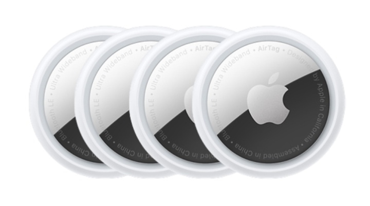 Apple AirTag 4 pack (A2187) i gruppen HJEM, HUS OG HAGE / Smarthus hos TP E-commerce Nordic AB (38-99236)