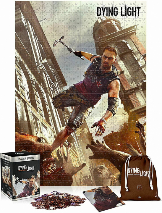 Good Loot Jigsaw Puzzle 1000 brikker - Dying Light 1: Cranes Fight i gruppen SPORT, FRITID & HOBBY / Hobby / Puslespill hos TP E-commerce Nordic AB (38-99408)