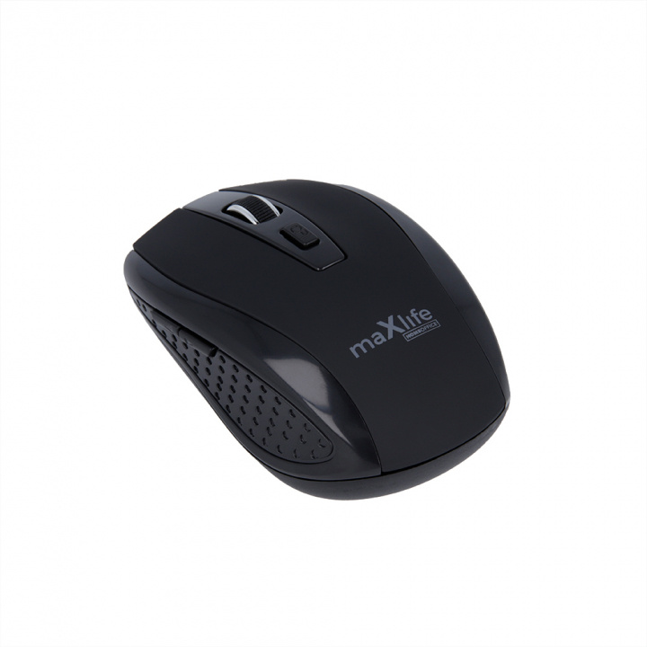 Maxlife Home Office MXHM-02 wireless optical mouse 800/1000/1600 DPI, Black i gruppen Datautstyr / Mus & Tastatur / Mus / Trådløs hos TP E-commerce Nordic AB (38-99431)