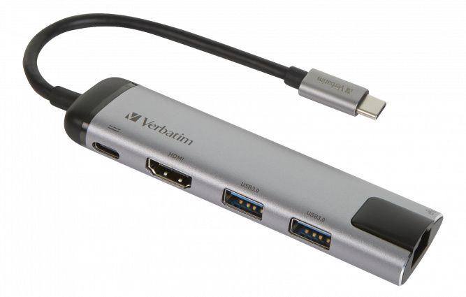 Verbatim USB-C Multiport Hub i gruppen Datautstyr / Datamaskin Tilbehør / USB-Hubs hos TP E-commerce Nordic AB (38-99442)