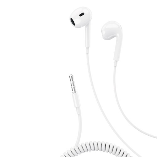 XO Wired earphones EP48 3,5mm, White i gruppen Elektronikk / Lyd & Bilde / Hodetelefoner & Tilbehør / Hodetelefoner hos TP E-commerce Nordic AB (38-99507)