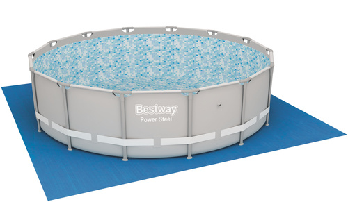 Bestway Flowclear Markduk för pool, 4.57 x 4.57m i gruppen HJEM, HUS OG HAGE / Hageprodukter / Basseng og tilbehør / Bunnduk & Liners hos TP E-commerce Nordic AB (38-99555)