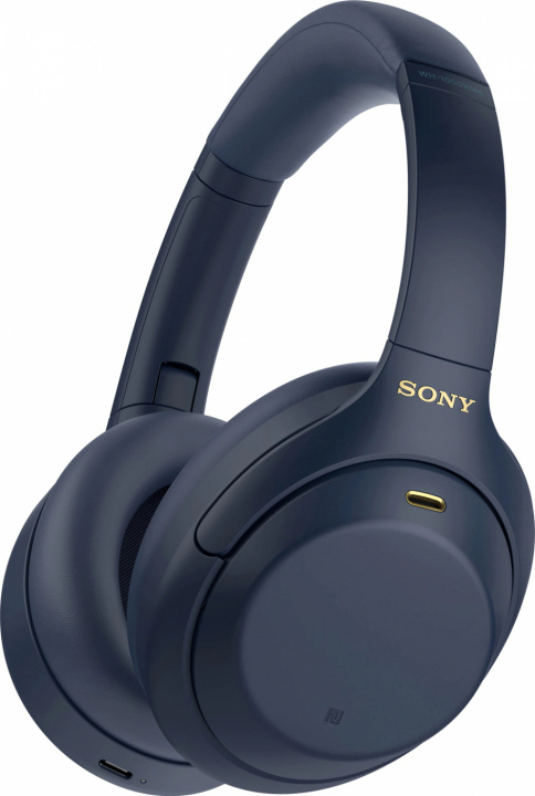 Sony wireless around-ear hörlurar WH-1000XM4, Blå i gruppen Elektronikk / Lyd & Bilde / Hodetelefoner & Tilbehør / Hodetelefoner hos TP E-commerce Nordic AB (38-99639)