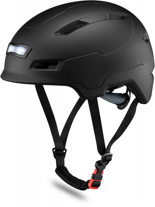 Freev Scooterhjelm med lys, størrelse L/XL i gruppen SPORT, FRITID & HOBBY / Sportsutstyr / Sykkeltilbehør / Hjelmer hos TP E-commerce Nordic AB (38-99666)