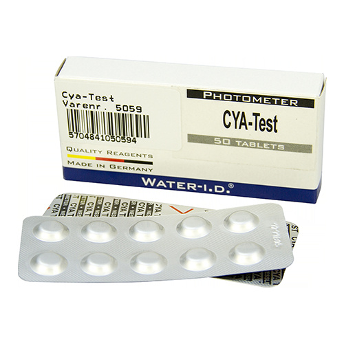 Pool Lab Refill CYA-Test, 50 tabletter i gruppen HJEM, HUS OG HAGE / Hageprodukter / Basseng og tilbehør / Bassengkemikalier hos TP E-commerce Nordic AB (38-99687)