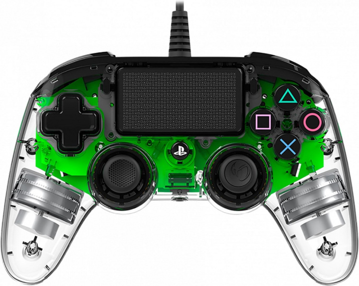 Nacon Kablet, opplyst Compact-kontroll, grønn LED (PS4/PC) i gruppen Elektronikk / TV-spill & tilbehør / Sony PlayStation 4 / Tilbehør hos TP E-commerce Nordic AB (38-99701)
