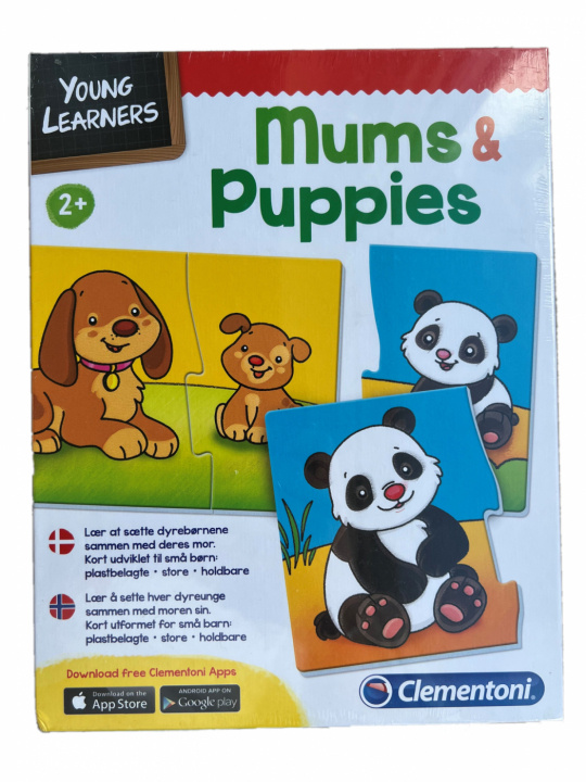 Clementoni Young Learners Mums & Puppies, Norskt & Danskt språk i gruppen LEKER, BARN OG BABY / Leker / Brettspill / Barnespill hos TP E-commerce Nordic AB (38-99732)