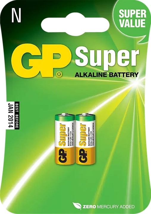 GP Super Alkaline LR1 batteri, 910A, 2-pack i gruppen Elektronikk / Batterier & Ladere / Batterier / Andre hos TP E-commerce Nordic AB (38-99884)