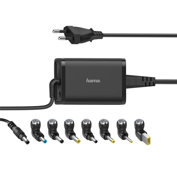 HAMA Strømforsyning Universal 100-240V 15-19V/45W 8x Adapter i gruppen Datautstyr / Bærbare datamaskiner og tilbehør / Lader / Vegglader / Universal hos TP E-commerce Nordic AB (A00148)