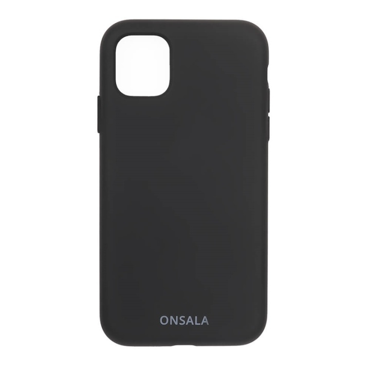 ONSALA Mobildeksel Silikon Black - iPhone 11 / XR i gruppen SMARTTELEFON & NETTBRETT / Mobilbeskyttelse / Apple / iPhone 11 / Deksel hos TP E-commerce Nordic AB (A00272)