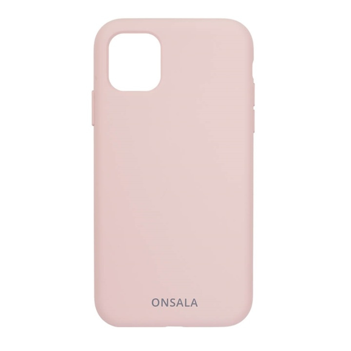 ONSALA Mobildeksel Silikon Sand Pink - iPhone 11 Pro Max i gruppen SMARTTELEFON & NETTBRETT / Mobilbeskyttelse / Apple / iPhone 11 Pro Max / Deksel hos TP E-commerce Nordic AB (A00282)
