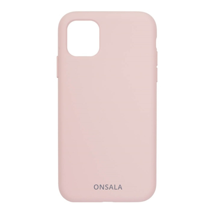 Onsala Mobildeksel Silikon Sand Pink - iPhone 11 Pro Max i gruppen SMARTTELEFON & NETTBRETT / Mobilbeskyttelse / Apple / iPhone 11 Pro Max / Deksel hos TP E-commerce Nordic AB (A00282)