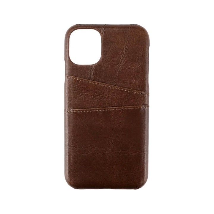 Onsala COLLECTION Mobilskal Skinn Brun iPhone 11 med Kortfack i gruppen SMARTTELEFON & NETTBRETT / Mobilbeskyttelse / Apple / iPhone 11 / Deksel hos TP E-commerce Nordic AB (A00287)