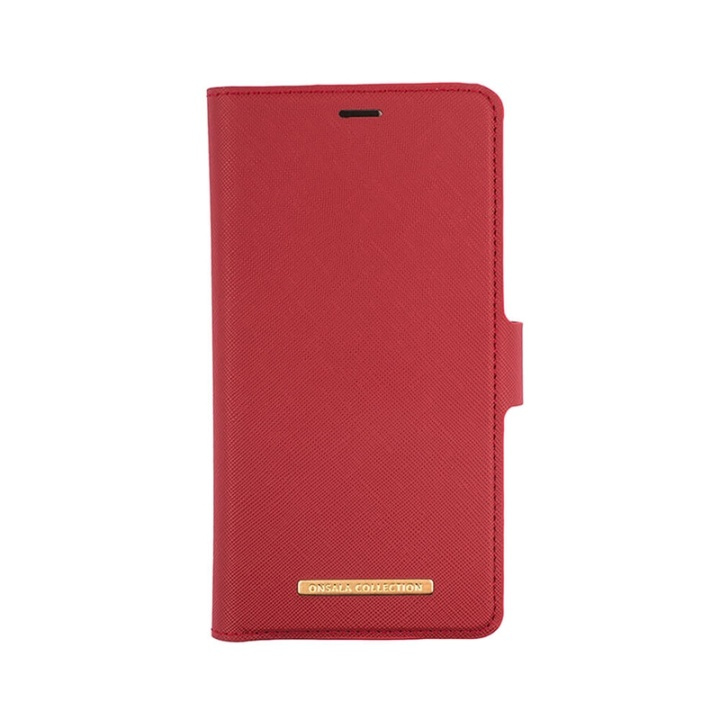 ONSALA COLLECTION Lommebokveske Saffiano Red iPhone 11 Pro Max i gruppen SMARTTELEFON & NETTBRETT / Mobilbeskyttelse / Apple / iPhone 11 Pro Max / Flippdeksel hos TP E-commerce Nordic AB (A00304)